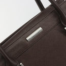 BURBERRY Hand Bag Leather Brown Silver Auth BA14870A-17