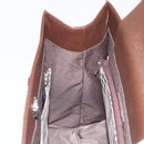 BURBERRY Hand Bag Leather Brown Silver Auth BA14870A-20