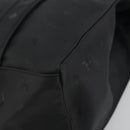 MCM Vicetos Tote Bag PVC Leather Black Gold Tone Auth BA14872-10