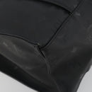 MCM Vicetos Tote Bag PVC Leather Black Gold Tone Auth BA14872-11