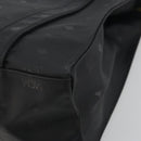 MCM Vicetos Tote Bag PVC Leather Black Gold Tone Auth BA14872-12
