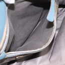 Miu Miu Tote Bag Leather 2way Blue Gold Tone Auth BA14873-21