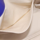 VERSACE Medusa Tote Bag Leather 2way Blue Gold Tone Auth BA14875V-25