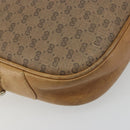 GUCCI Micro GG Shoulder Bag PVC Leather Beige Gold Tone 26 001 3628 Auth BA14880-13