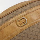 GUCCI Micro GG Shoulder Bag PVC Leather Beige Gold Tone 26 001 3628 Auth BA14880-14