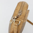 GUCCI Micro GG Shoulder Bag PVC Leather Beige Gold Tone 26 001 3628 Auth BA14880-15