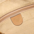 GUCCI Micro GG Shoulder Bag PVC Leather Beige Gold Tone 26 001 3628 Auth BA14880-16