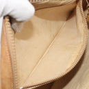 GUCCI Micro GG Shoulder Bag PVC Leather Beige Gold Tone 26 001 3628 Auth BA14880-21