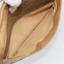 GUCCI Micro GG Shoulder Bag PVC Leather Beige Gold Tone 26 001 3628 Auth BA14880-22