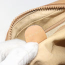 GUCCI Micro GG Shoulder Bag PVC Leather Beige Gold Tone 26 001 3628 Auth BA14880-23