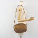 GUCCI Micro GG Shoulder Bag PVC Leather Beige Gold Tone 26 001 3628 Auth BA14880-24