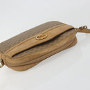 GUCCI Micro GG Shoulder Bag PVC Leather Beige Gold Tone 26 001 3628 Auth BA14880-6