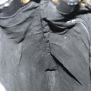 Gianni Versace Medusa Backpack Leather Black Gold Tone Auth BA14881-18