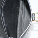 Gianni Versace Medusa Backpack Leather Black Gold Tone Auth BA14881-24