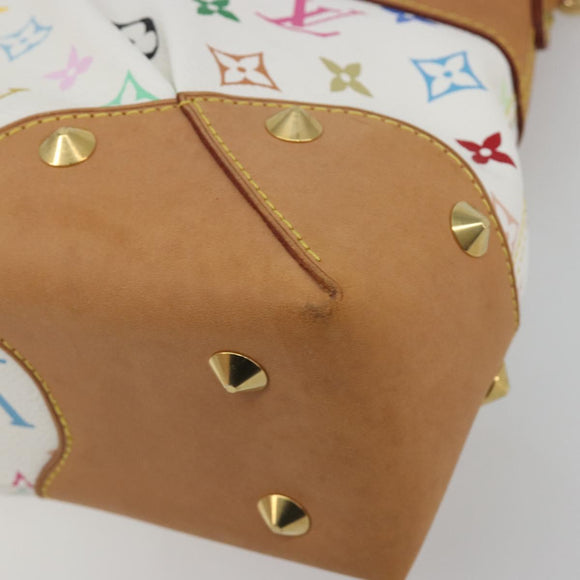 LOUIS VUITTON Monogram Multicolor Judy MM Hand Bag White M40255 LV Auth BA14883V