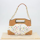 LOUIS VUITTON Monogram Multicolor Judy MM Hand Bag White M40255 LV Auth BA14883V-12