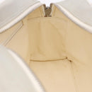 CHANEL Sports Hand Bag Canvas Gray Silver CC Auth BA14884A-18