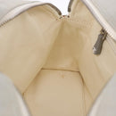 CHANEL Sports Hand Bag Canvas Gray Silver CC Auth BA14884A-19