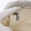 CHANEL Sports Hand Bag Canvas Gray Silver CC Auth BA14884A-20