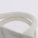 CHANEL Sports Hand Bag Canvas Gray Silver CC Auth BA14884A-9