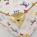 LOUIS VUITTON Monogram Multicolor Trouville Hand Bag White M92663 Auth BA14885V-15