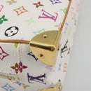 LOUIS VUITTON Monogram Multicolor Trouville Hand Bag White M92663 Auth BA14885V-9