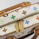 LOUIS VUITTON Monogram Multicolor Trouville Hand Bag White M92663 Auth BA14885V-17