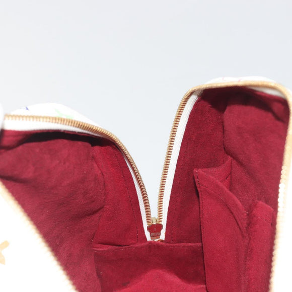 LOUIS VUITTON Monogram Multicolor Trouville Hand Bag White M92663 Auth BA14885V