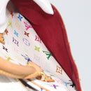 LOUIS VUITTON Monogram Multicolor Trouville Hand Bag White M92663 Auth BA14885V-22