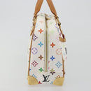 LOUIS VUITTON Monogram Multicolor Trouville Hand Bag White M92663 Auth BA14885V-3