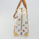 LOUIS VUITTON Monogram Multicolor Trouville Hand Bag White M92663 Auth BA14885V-4