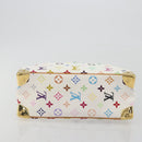 LOUIS VUITTON Monogram Multicolor Trouville Hand Bag White M92663 Auth BA14885V-5