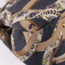 Salvatore Ferragamo Denim Gancini purse Tote Bag Navy Gold Tone Auth BA14886A-10
