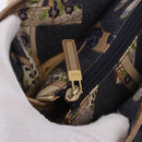 Salvatore Ferragamo Denim Gancini purse Tote Bag Navy Gold Tone Auth BA14886A-16