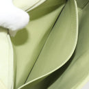 CHANEL Matelasse Shoulder Bag Suede Green Gold Tone CC Auth BA14888A-23