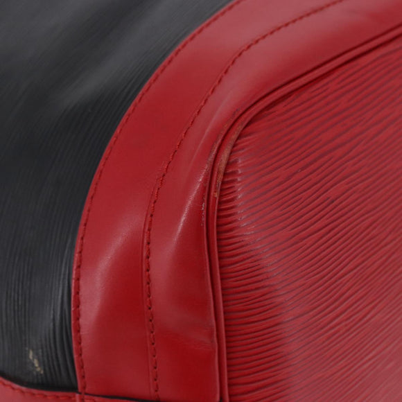 LOUIS VUITTON Epi Noe Shoulder Bag Black Red M44017 LV Auth BA14890A