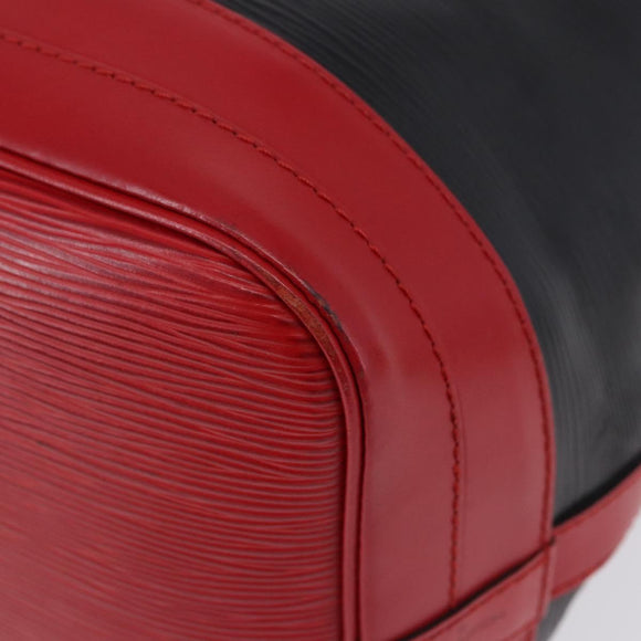 LOUIS VUITTON Epi Noe Shoulder Bag Black Red M44017 LV Auth BA14890A