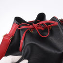 LOUIS VUITTON Epi Noe Shoulder Bag Black Red M44017 LV Auth BA14890A-18