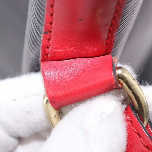 LOUIS VUITTON Epi Noe Shoulder Bag Black Red M44017 LV Auth BA14890A