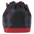 LOUIS VUITTON Epi Noe Shoulder Bag Black Red M44017 LV Auth BA14890A-2