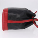 LOUIS VUITTON Epi Noe Shoulder Bag Black Red M44017 LV Auth BA14890A-3