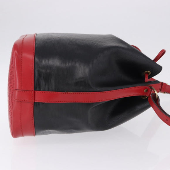 LOUIS VUITTON Epi Noe Shoulder Bag Black Red M44017 LV Auth BA14890A
