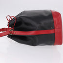 LOUIS VUITTON Epi Noe Shoulder Bag Black Red M44017 LV Auth BA14890A-4