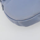 Salvatore Ferragamo Vara Ribbon Shoulder Bag Leather Blue Silver Auth BA14892-11