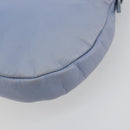 Salvatore Ferragamo Vara Ribbon Shoulder Bag Leather Blue Silver Auth BA14892-12