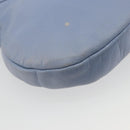 Salvatore Ferragamo Vara Ribbon Shoulder Bag Leather Blue Silver Auth BA14892-13