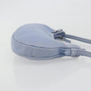 Salvatore Ferragamo Vara Ribbon Shoulder Bag Leather Blue Silver Auth BA14892-4