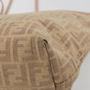 FENDI Zucca Canvas Tote Bag Beige Pink 8BH137 Auth BA14893-15
