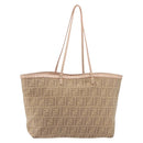 FENDI Zucca Canvas Tote Bag Beige Pink 8BH137 Auth BA14893-13