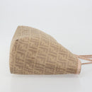 FENDI Zucca Canvas Tote Bag Beige Pink 8BH137 Auth BA14893-3